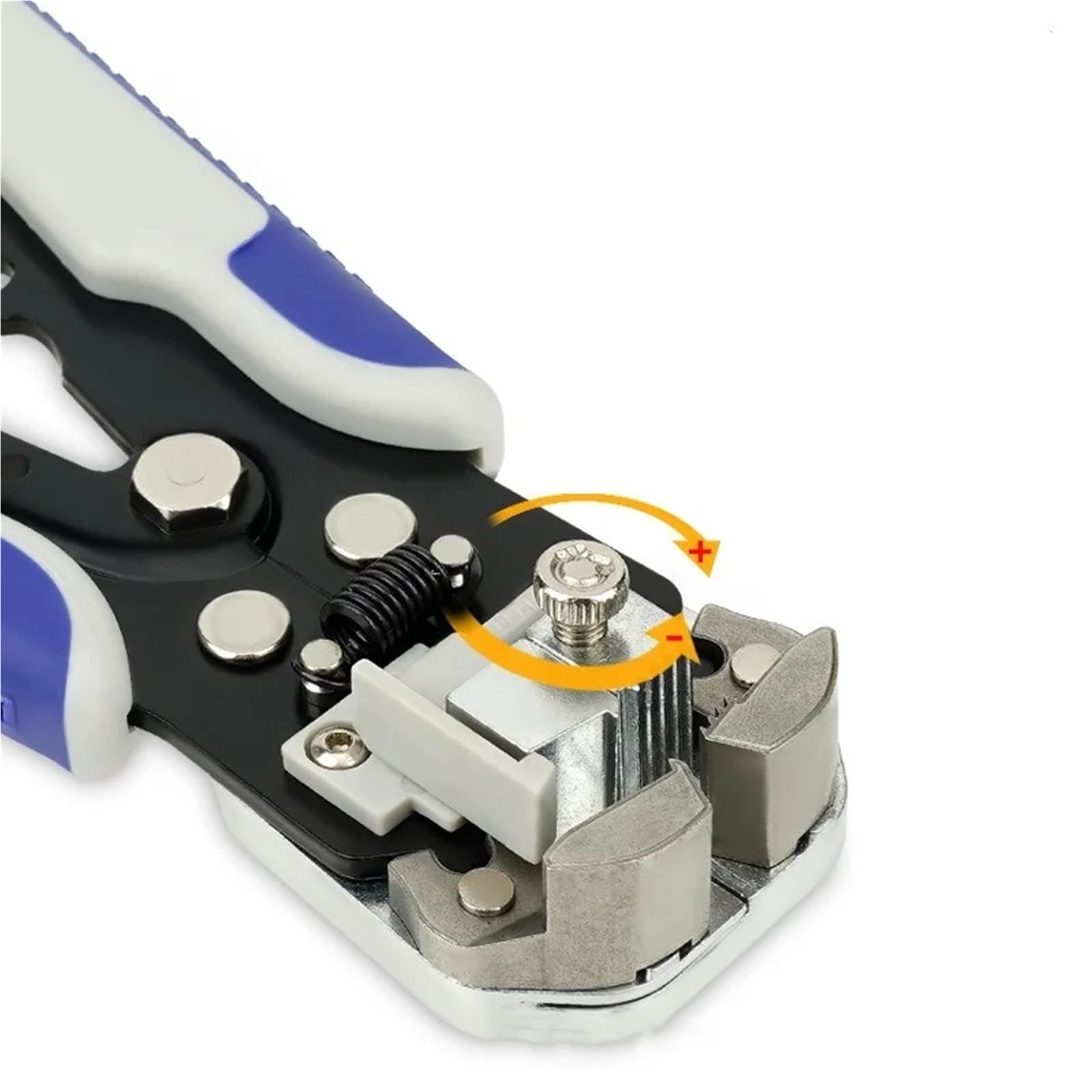 1 alicate pelacables automático ajustable, multifuncional, herramienta manual for terminales.(Gray)