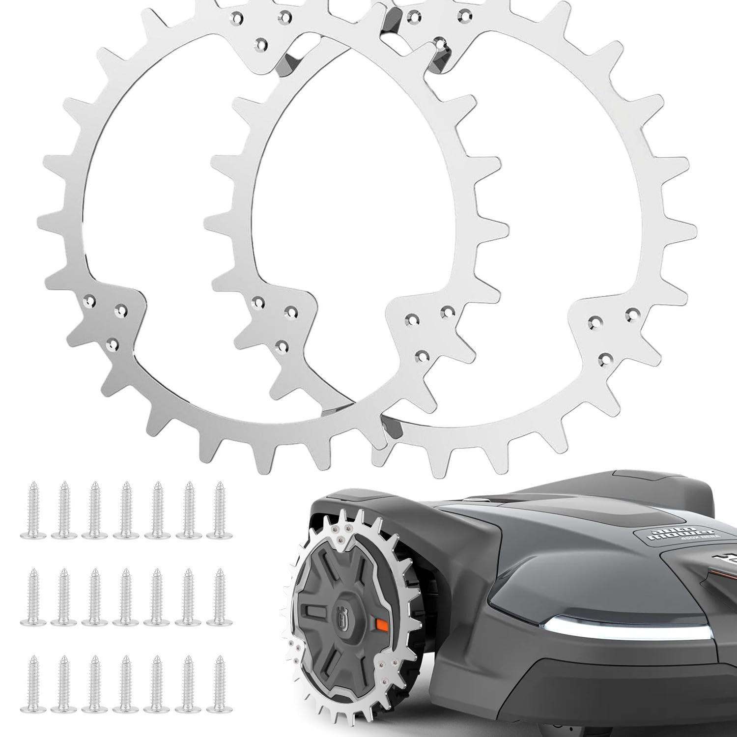 Miglioramento della trazione per robot tosaerba, compatibile con HUSQVANA Automower 305 (dal 2016)/310/315 robot tosaerba, dimensioni ruota 215 mm.