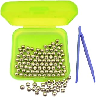 ORO 110 Pcs Paint Mixing Agitator Balls Stainless Steel Mixing Balls For Mixing Nail Polish and Model Paints,13/64” Inch Rust-Proof Metal Mixing Balls