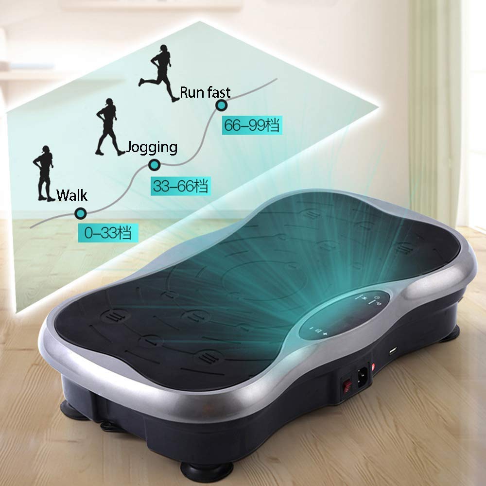 Wibracyjna maszyna do ćwiczeń Fitness Plate Power Vibration Plate Wibrująca maszyna do ćwiczeń z pilotem do domowego biura i wyświetlaczy na siłowni, aby stracić tłuszcz i napięcie w domu