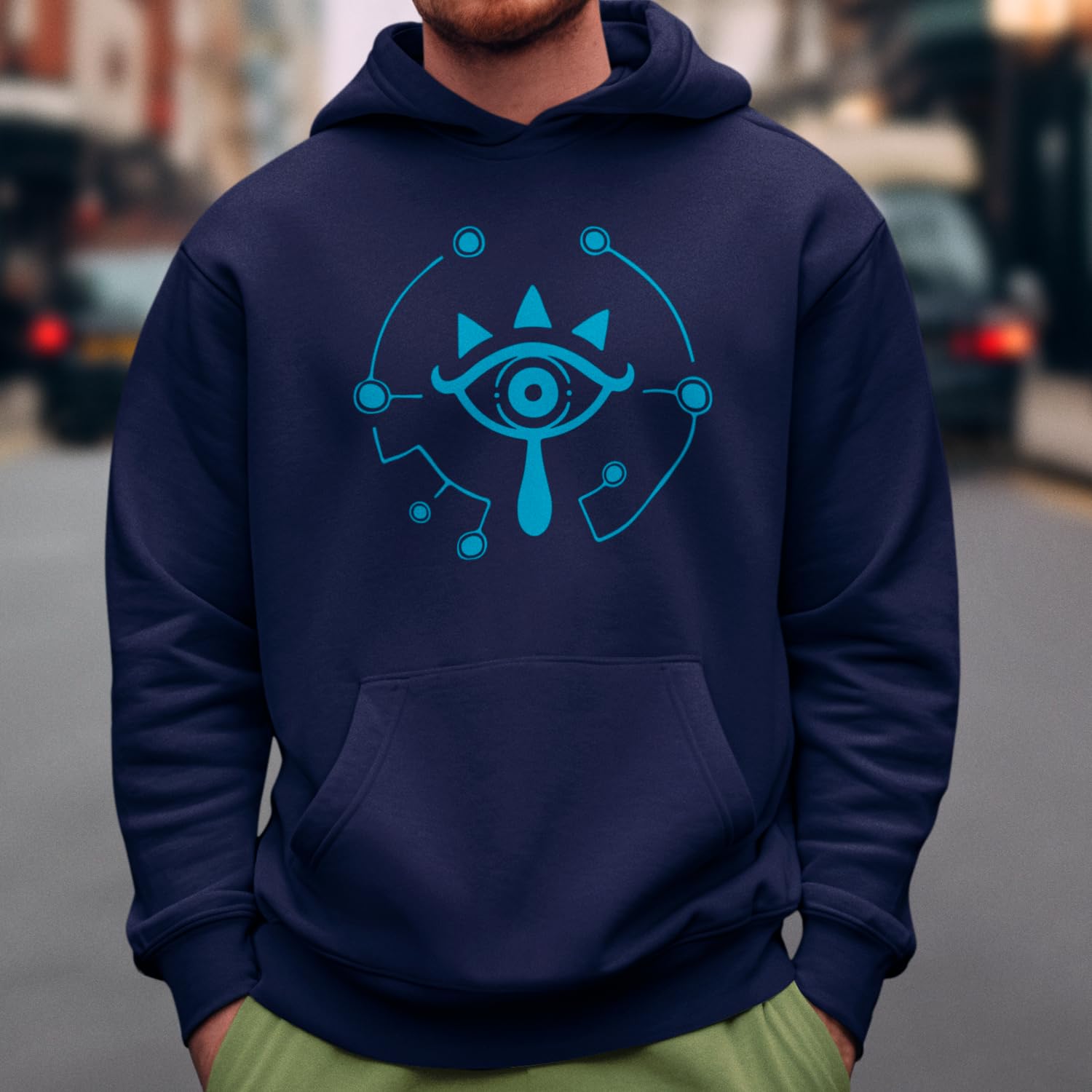 SMARTYPANTS Sheikah Eye Symbol Legend of Zelda Sudadera con capucha fanáticos videojuegos aliento salvaje