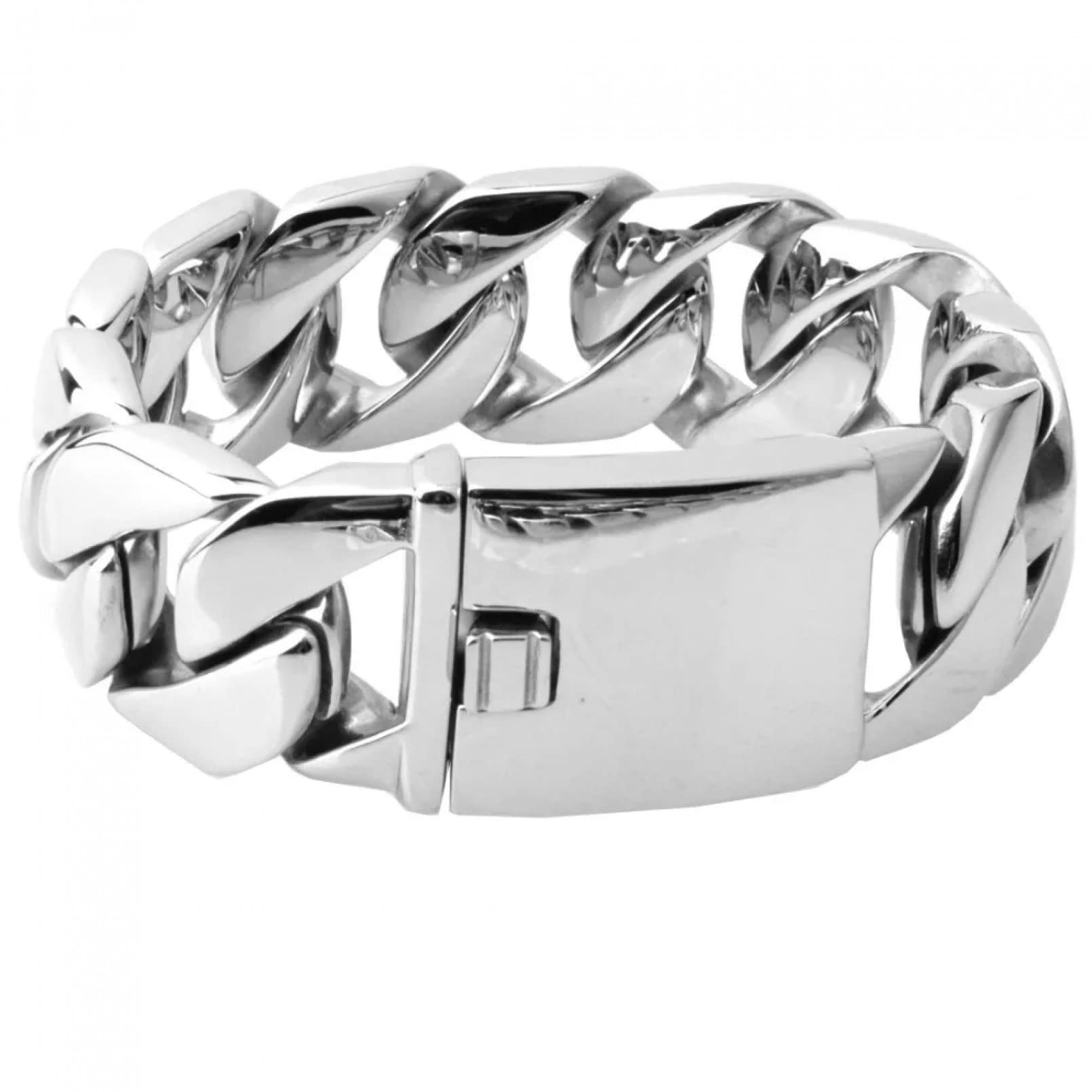 suhang 26/31MM Stainless Steel Huge Heavy Silver Color Chain Jewelry Mens Boys