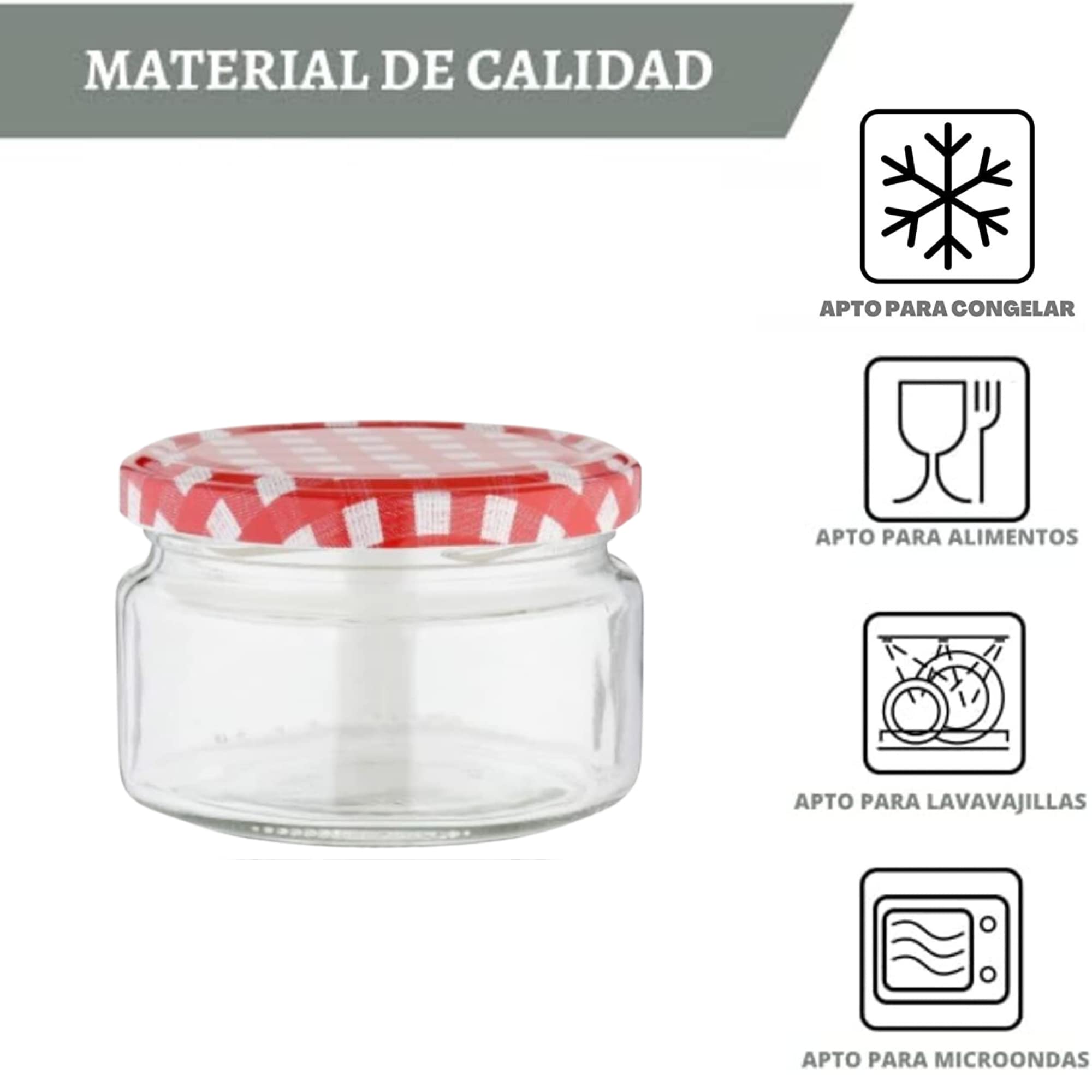 Pot en verre avec couvercle à visser - Petit modèle - Supports en Verre - 10 Doigts Pot en verre avec couvercle à visser - Petit modèle - Supports en Verre - 10 Doigts