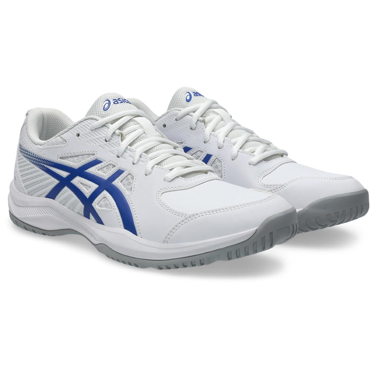 Asics 1041A483-101 Court Slide 4 Uomo, White/Dark Cobalt Eu 44-image
