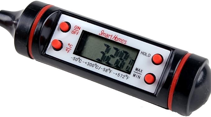 Review SmartHomes Digital Meat Cooking Thermometer – Ideal Oven Temperature Probe For Food, Grill, BBQ | FREE Recipe Bonus | Auto Shut-off For Maximum Battery Life Review SmartHomes Digital Meat Cooking Thermometer – Ideal Oven Temperature Probe For Food, Grill, BBQ | FREE Recipe Bonus | Auto Shut-off For Maximum Battery Life