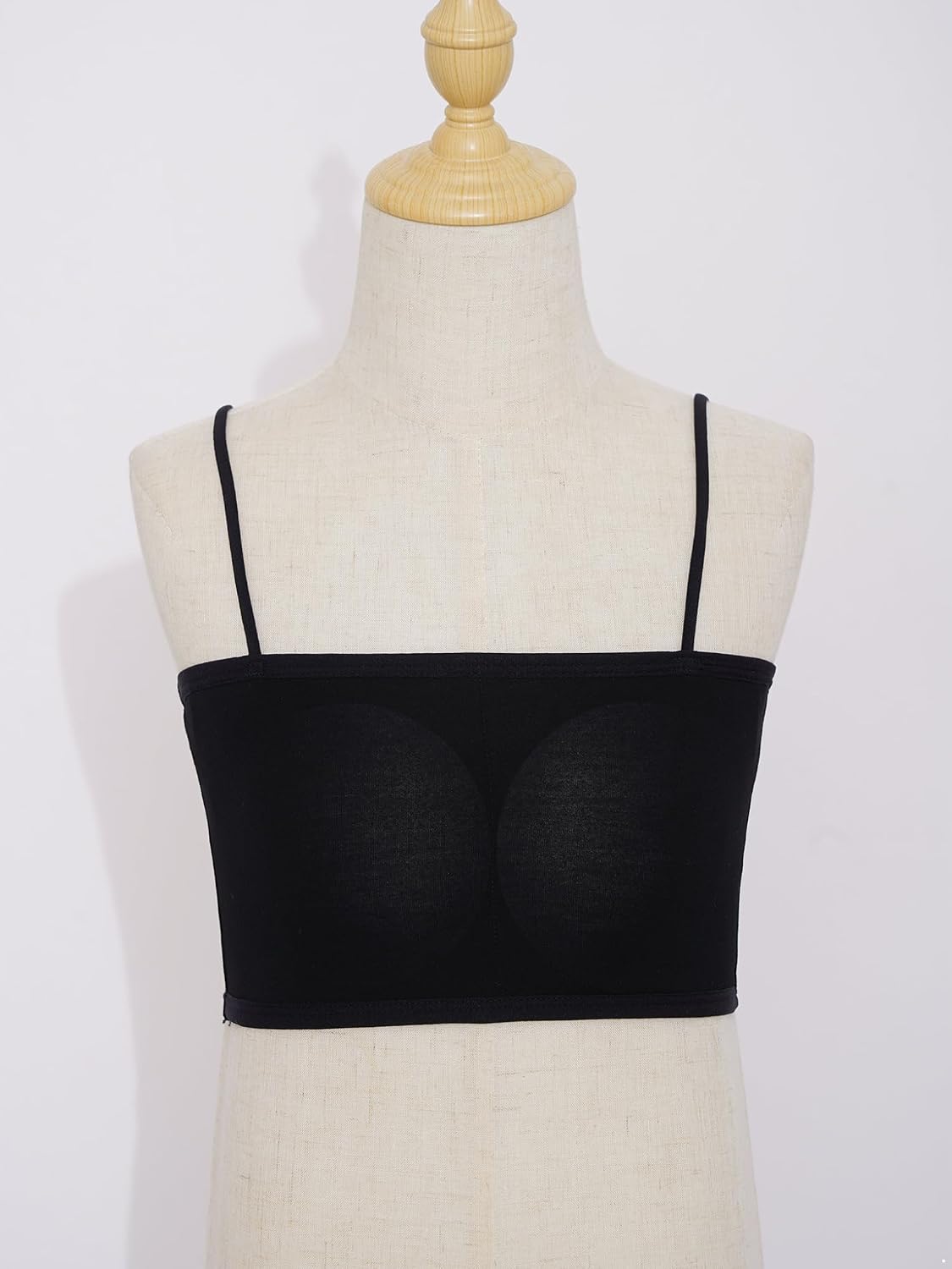 Crop Cami Bras for Girls Padded Training Bra with Adjustable Straps Stretch Cotton Bralette
