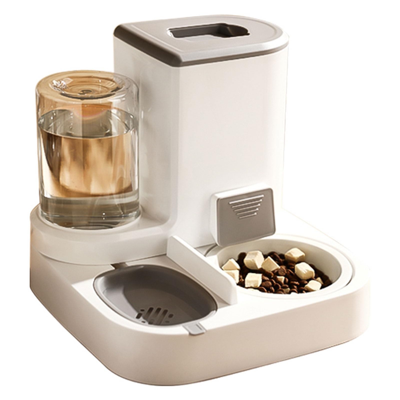 Pet Feeder 2-in-1 Automatic Pet Feeder Feeder and Waterer Pet Food Storage Removable and Easy to Clean Suitable