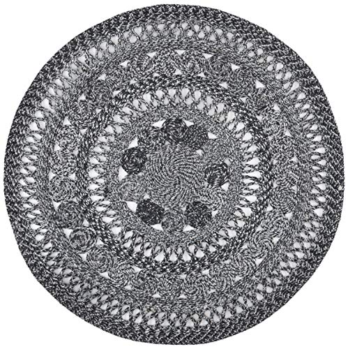 Tapete redondo trenzado Cape Cod 3' Gris SAFAVIEH miniatura 1