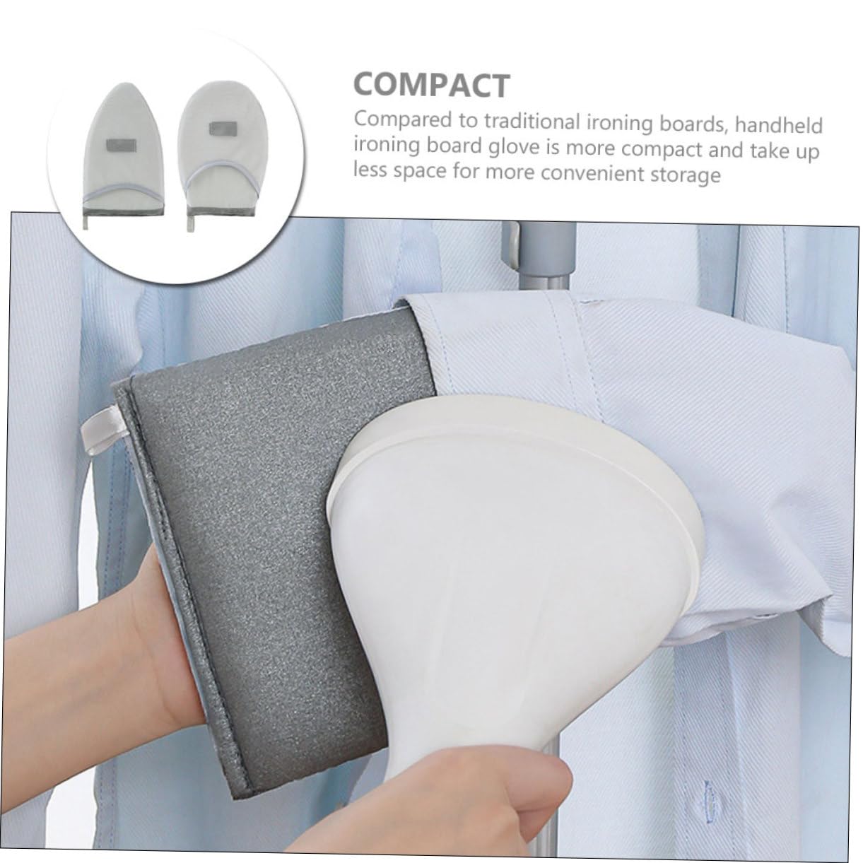 Levemolo Garment Mitts 2 Ironing Gloves Mitts for Clothing Small Mitt Heat Insulation for Handheld Ironing Board