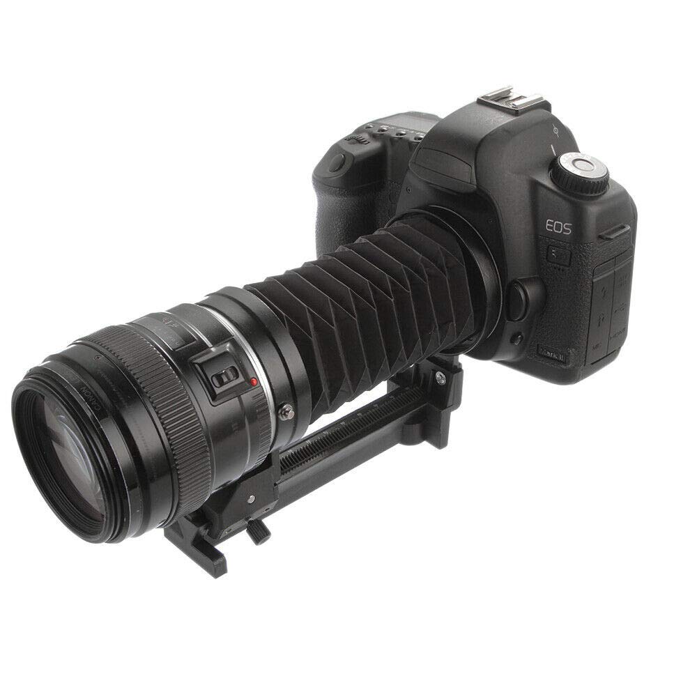 Fotga - Soufflet d'extension macro avec glissière simple rail pour Canon EOS EF EF-S Objectif de montage DSLR 5D Mark IV III, 1D 1Ds 200D 7D 6D 5D Mark II, 90D 80D 70D 77D 850D 760D 750D 1500D