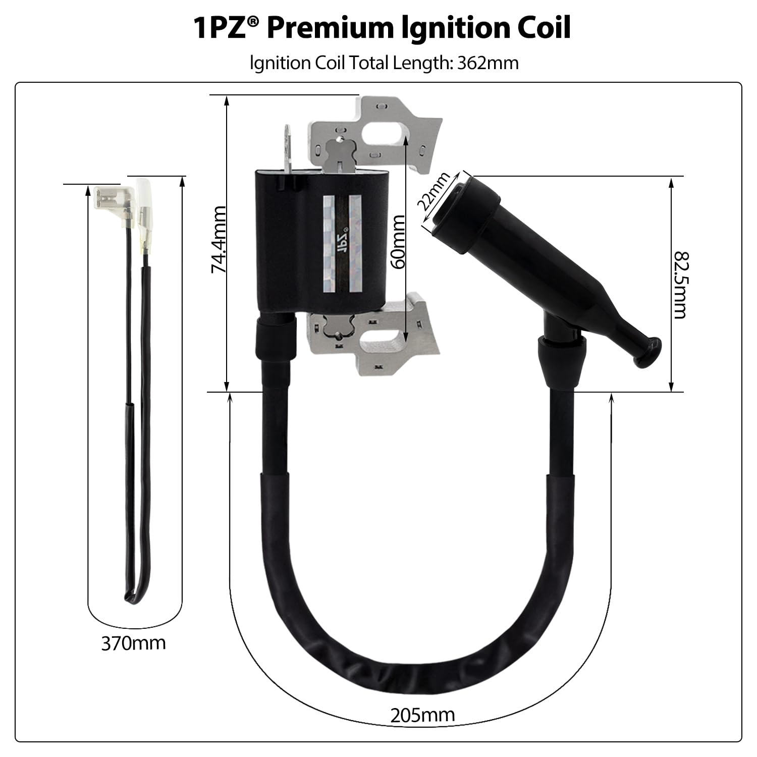Bobine D'Allumage Et Bougie Pour Moteur Honda GX110-GX200 - Pièce Rechange Tondeuse à Gazon