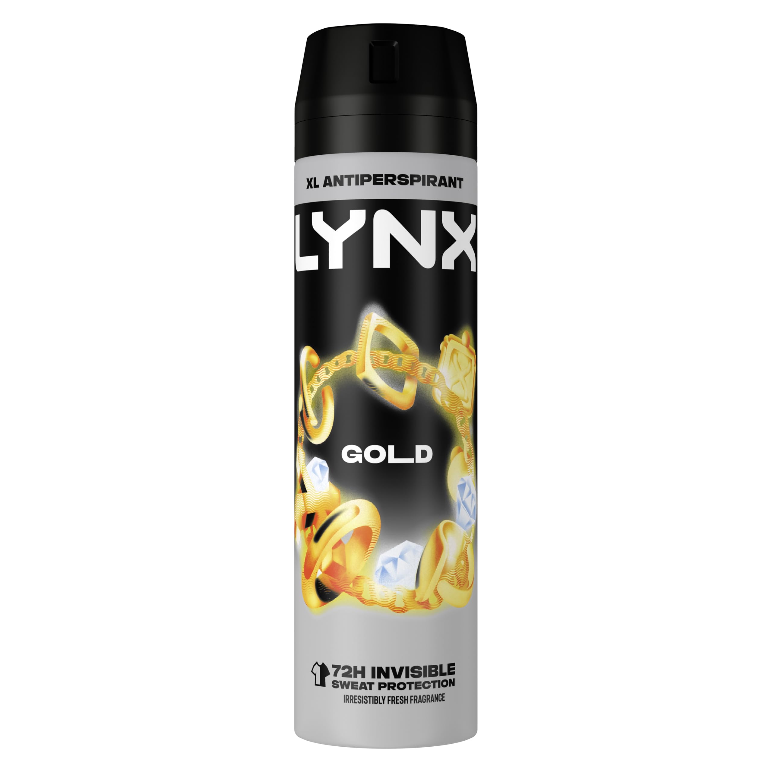 Lynx Xl Gold Anti White Marks Anti-Perspirant Deodorant Spray Pack Of 6 72 Hour Protection Against Odour And Wetness No Fuss Aerosol 200 Ml
