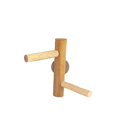 KSK Small Parrot Perch Stand Wood Bird Stands Pet Parakeet Budgie Playstand Grinding Birdcage Cage Accessories