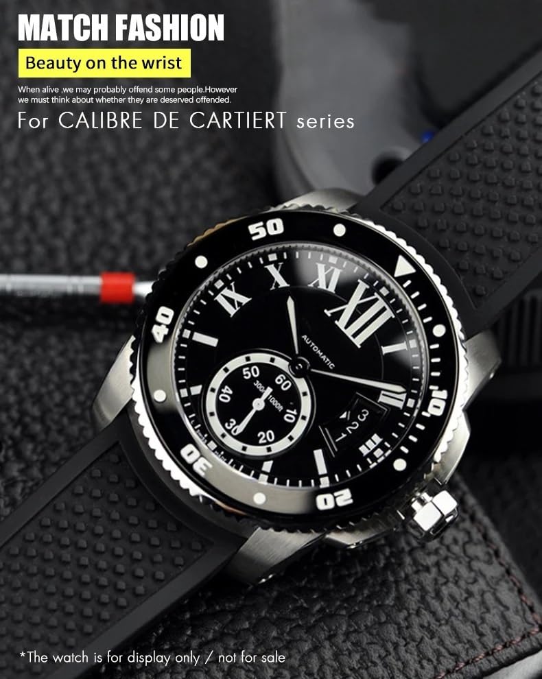 Bracelet montre caoutchouc EPANO finition souple pour montre de luxe - 3