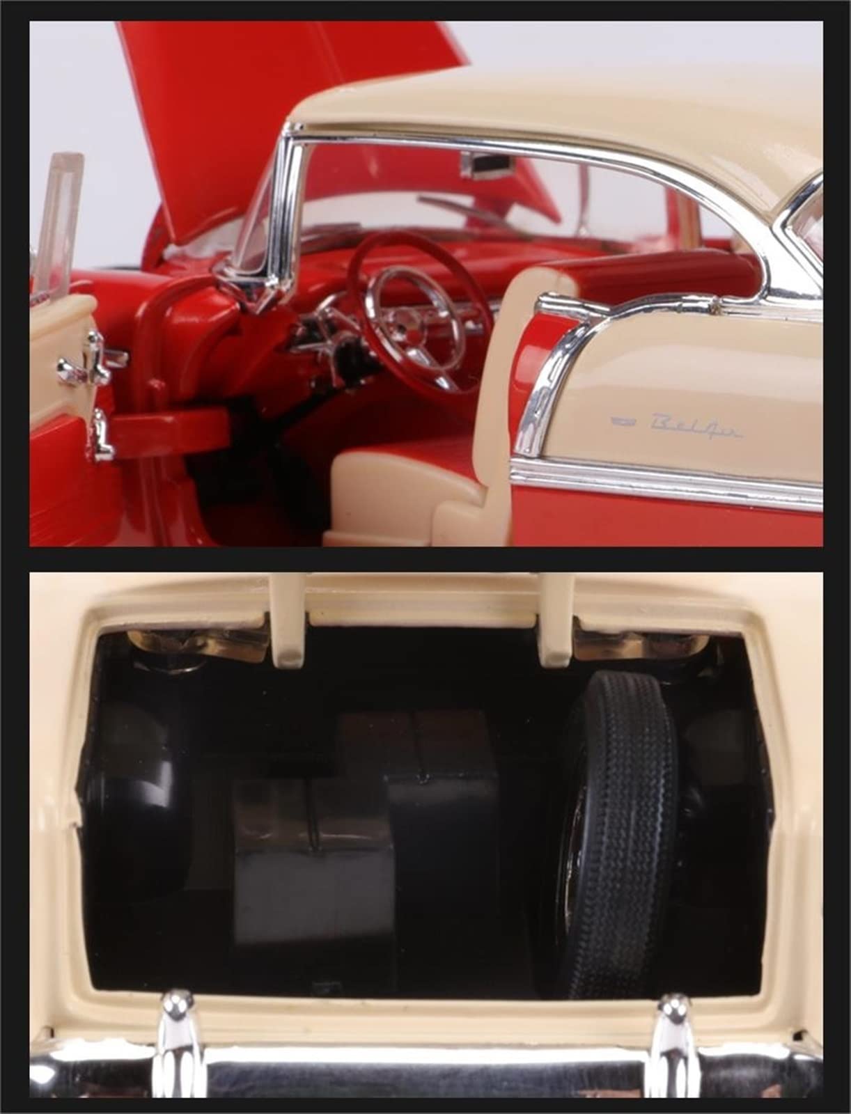 Amazon.co.jp: ミニカー スケールモデルカー 1:24 シボレーベルエア