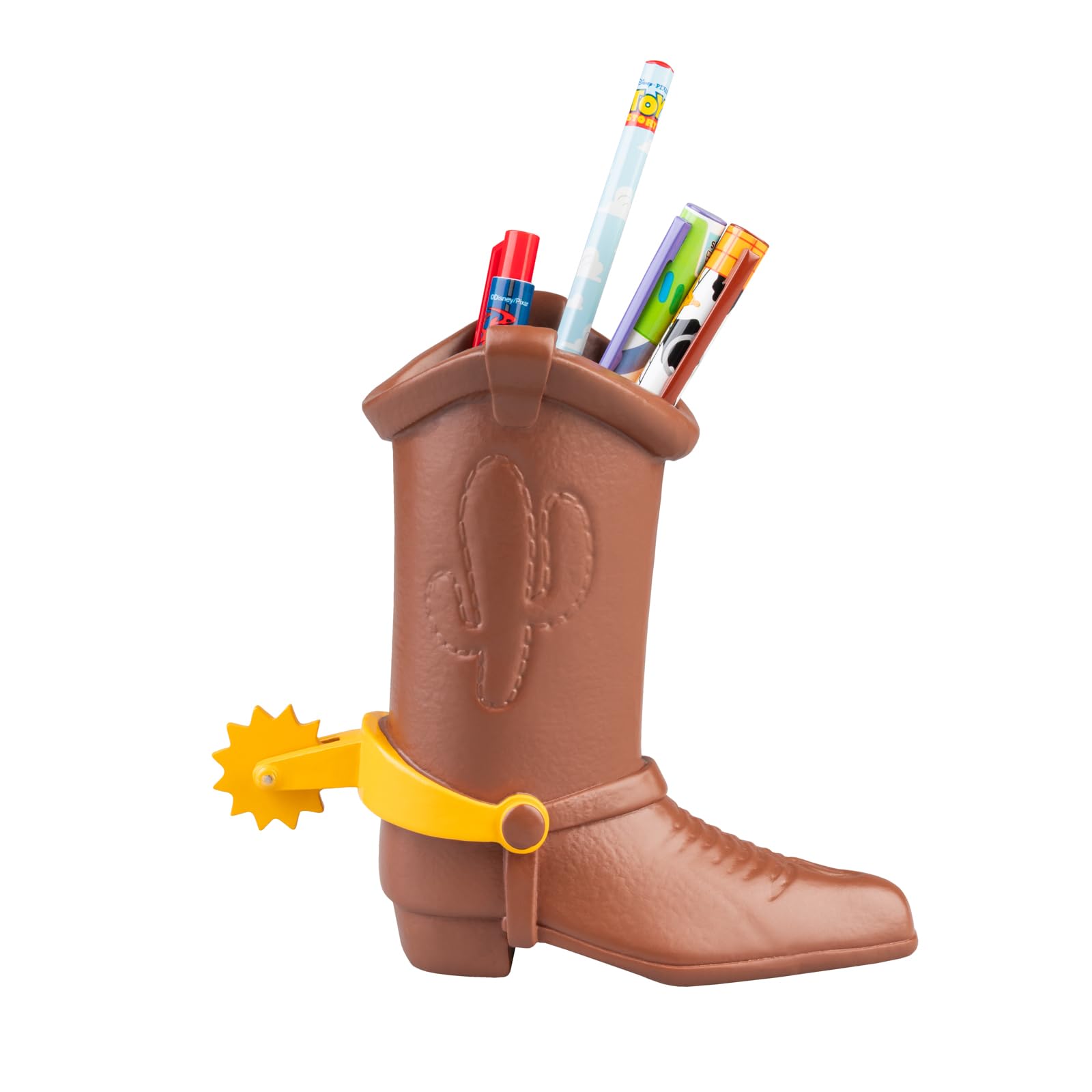 Grupo Erik Pen Holder for Desk & Stationery Set - Disney Pixar Toy Story Gifts | Desk Accessories - Pencil Holder, 2 Pens, Pencil, Eraser, Sharpener | Woody Toy Story Figures, Disney Stationery
