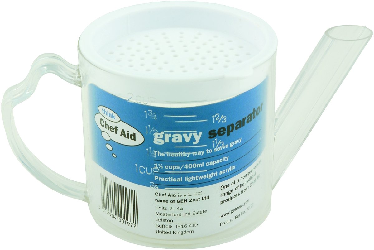 Plastic Gravy Separator, Clear, 400 ml, Pack of 1