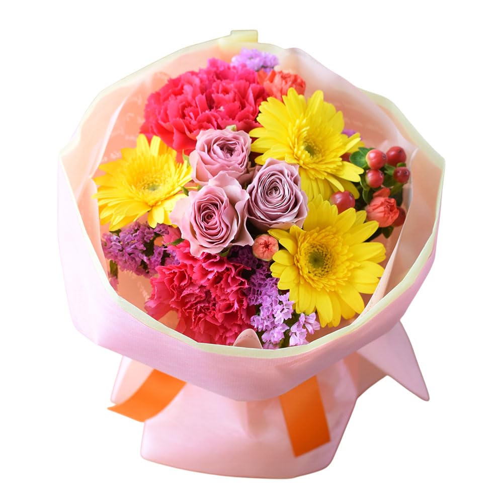 Amazon｜花由 そのまま飾れる 花束 生花 (そのままブーケ/カラフル