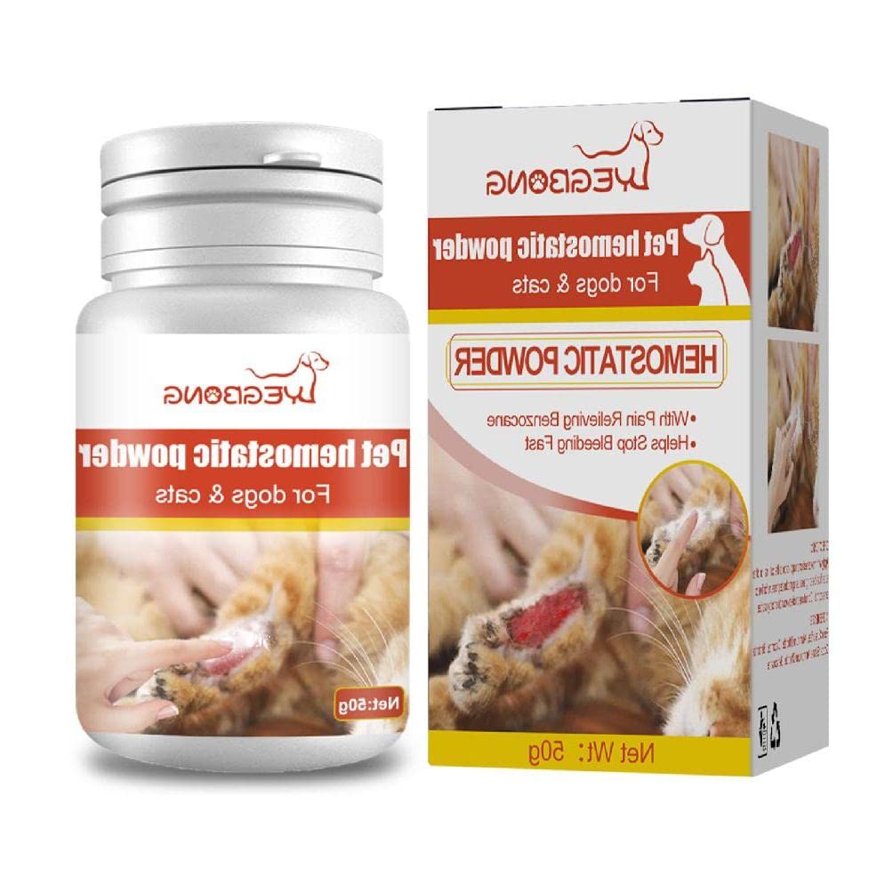 MISUVRSE Recovery Medicated Styptic Powder For Dogs Cats Wound And Skin Care 50g Stop Bleeding Wound Repair Powder Pet Wound Healing