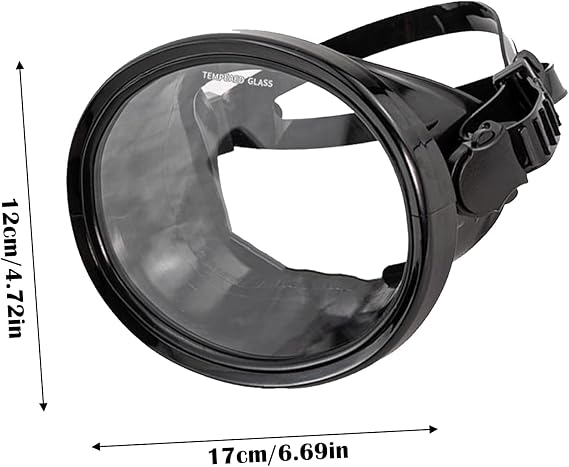 Snorkeling Gear Adults Protective Adjustable Wide Angle Clear Sight