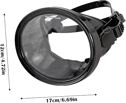 Snorkeling Gear Adults Protective Adjustable Wide Angle Clear Sight