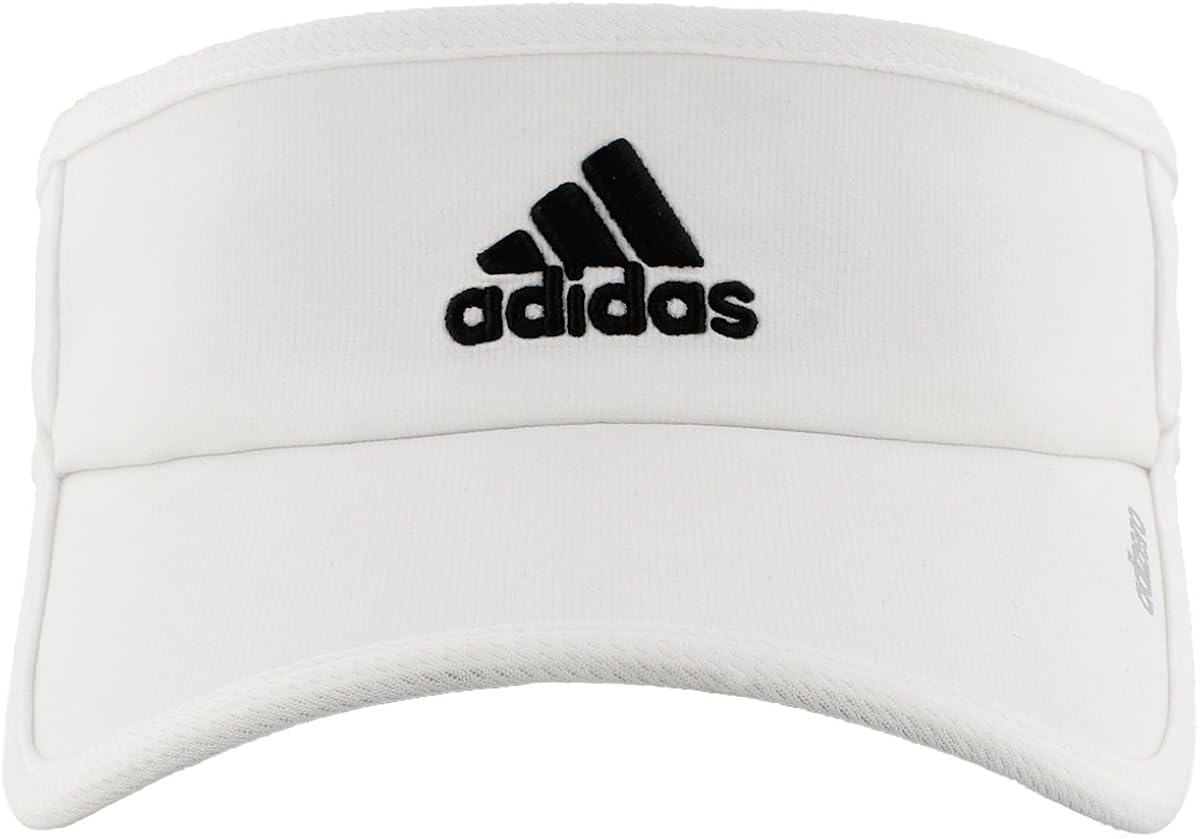 adidas Men's Adizero II Visor, White/Black, ONE SIZE