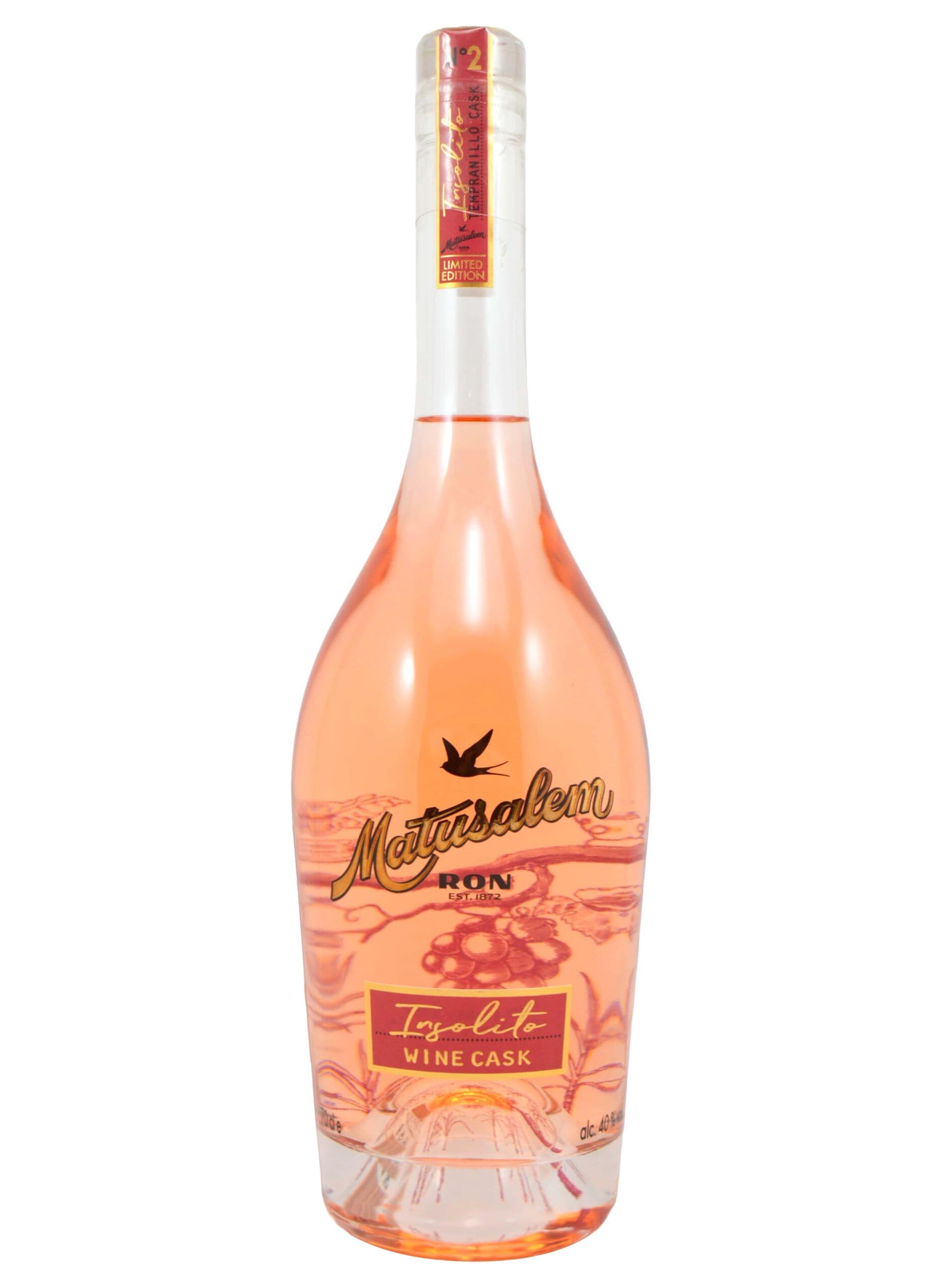 Ron Matusalem Insólito – Ron Añejo Finalizado en Barricas de Vino Tinto – Botella de 700 ml