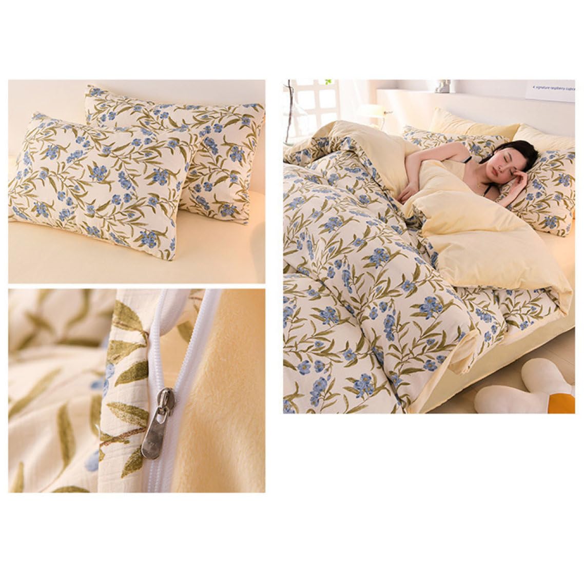 Amazon｜[OceanMap] 両面違うデザイン 布団カバー 150*200 花柄