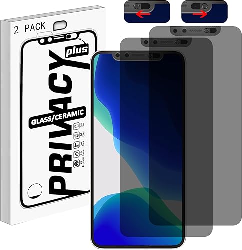 Protector de pantalla de privacidad con cubierta frontal para cámara deslizante compatible con el teléfono 12 Pro Max, protección de pantalla de