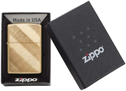 Miniatura 22 de Zippo Encendedores de bolsillo de latón Latón,Armadura de latón pulido,Latón clásico cepillado,Latón de alto pulido,Brass Zippo and Pattern,Cobrizo