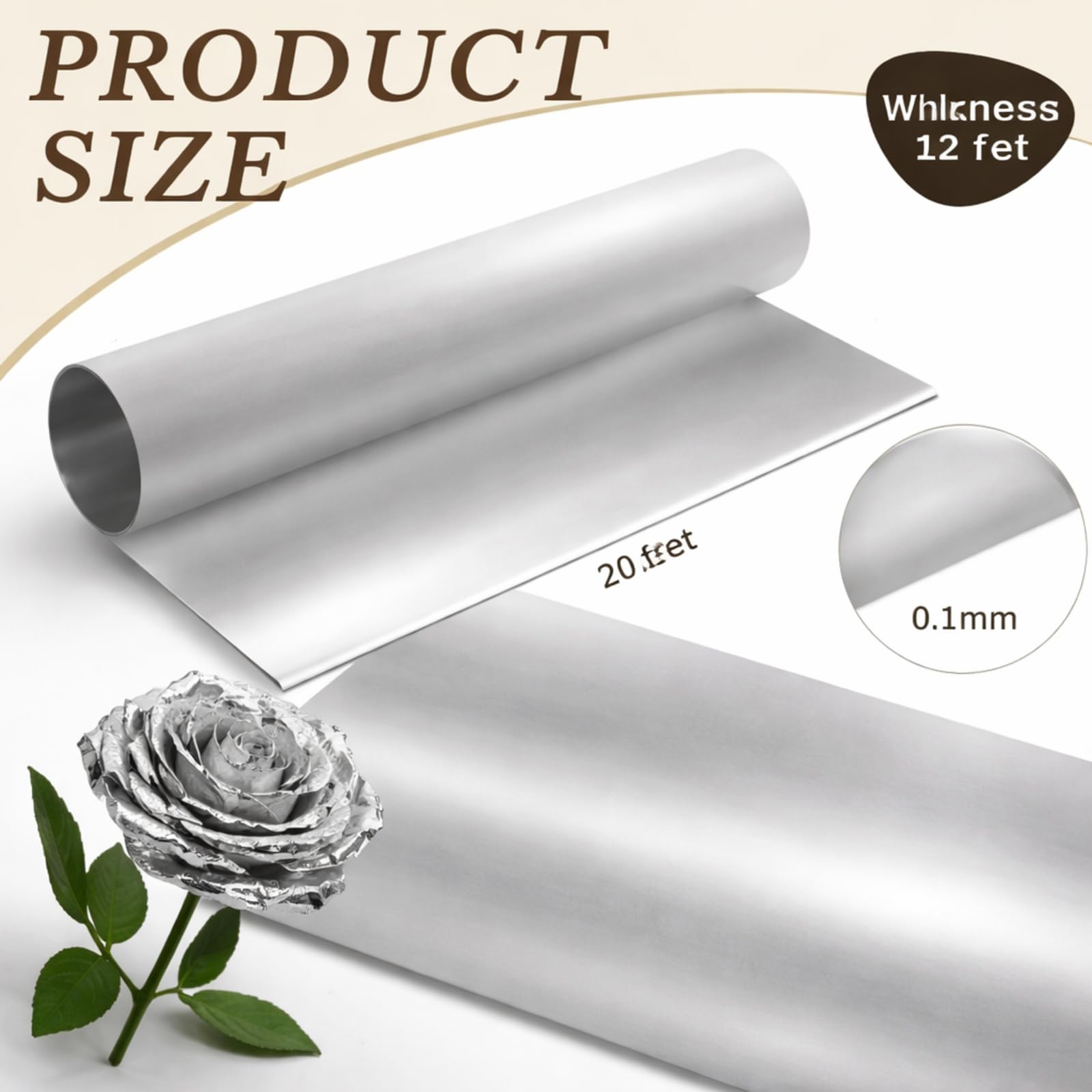 Amazon.co.jp: Yaocom アルミメタルホイルロール 厚さ0.05mm x 12