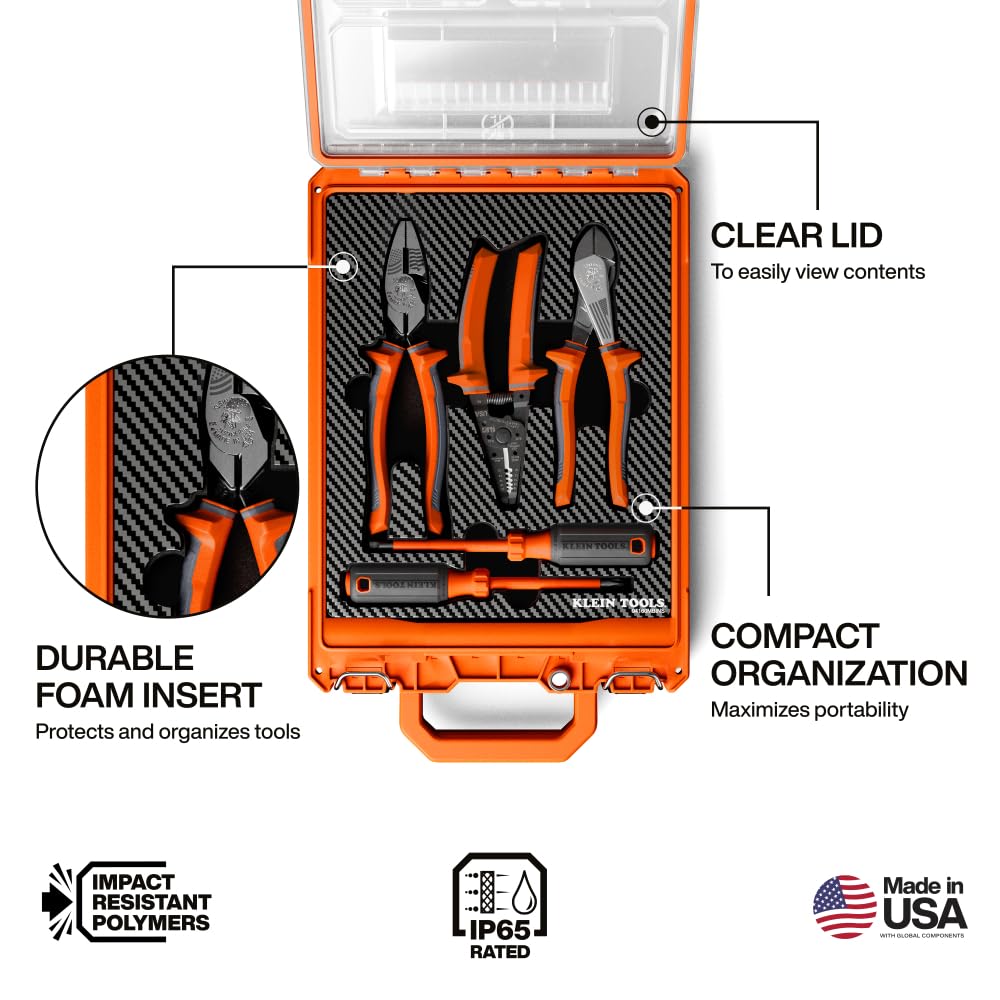 Klein Tools 94160MBINS MODbox Insulated Tool Kit, 5-Piece, 1000V