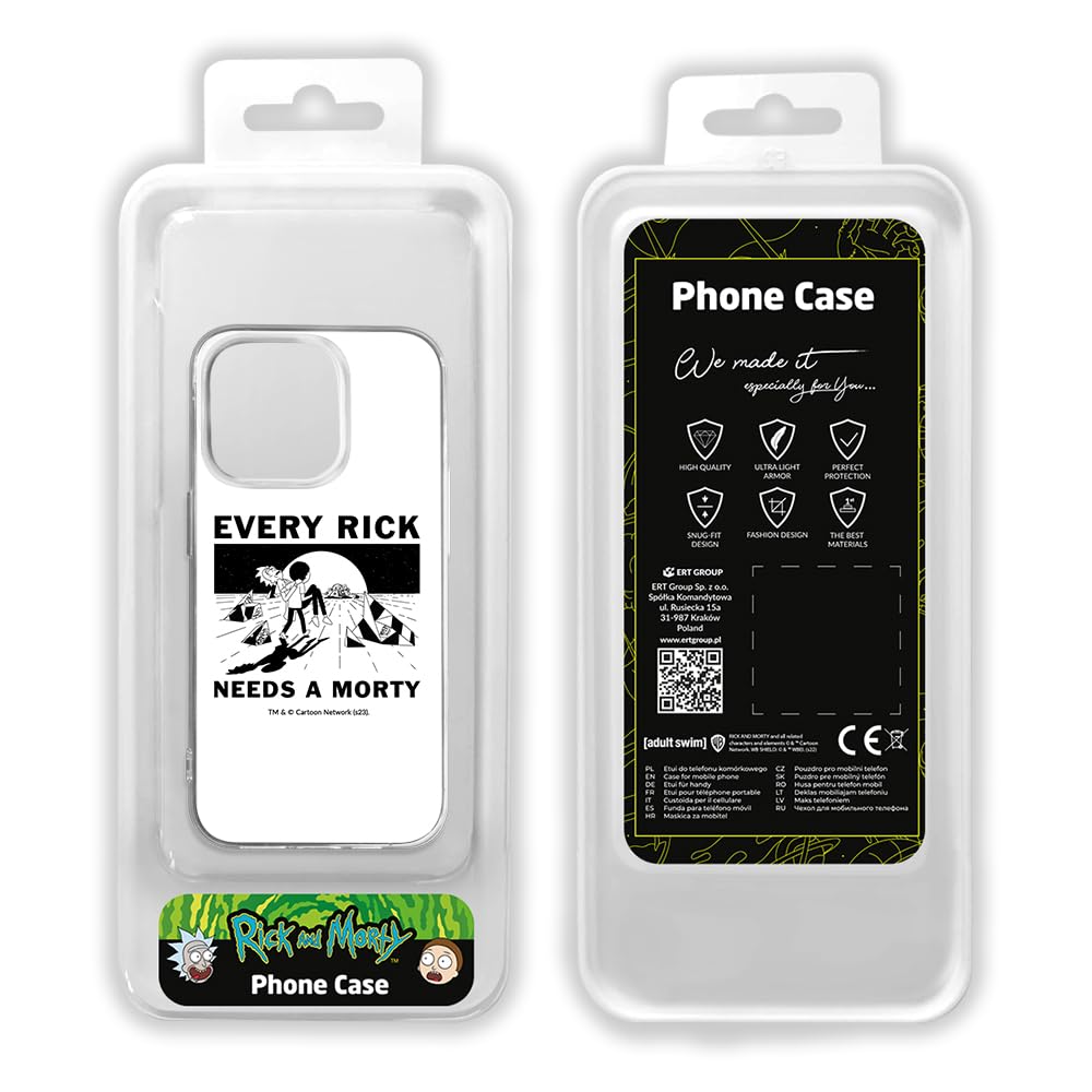 ERT GROUP Funda para teléfono móvil | Compatible con Magsafe | para iPhone 13 PRO MAX original y con licencia oficial Rick and Morty patrón Rick & Morty 007, a prueba