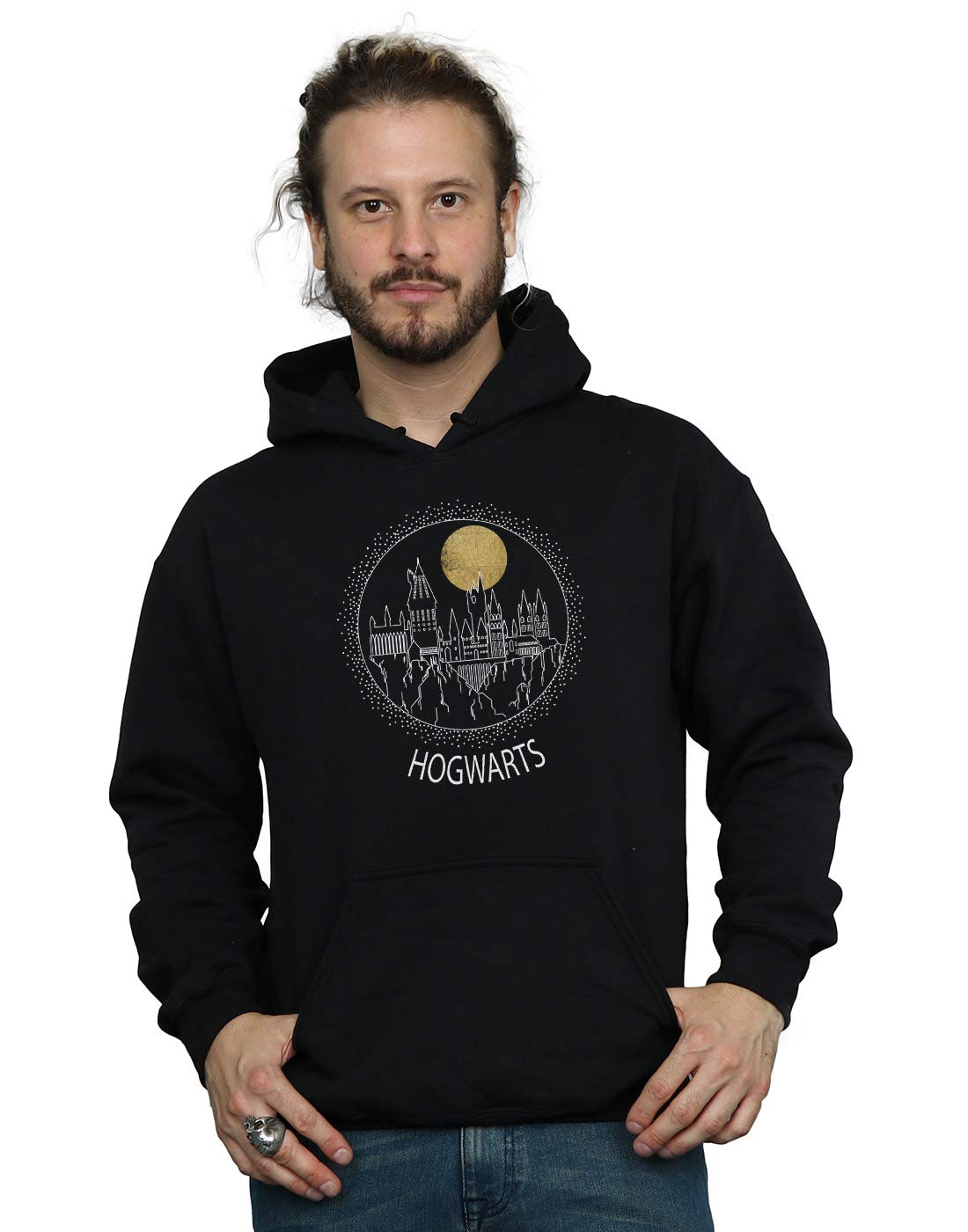 Absolute Cult Men's Black Harry Potter Hogwarts Circle Hoodie XXXXX-Large