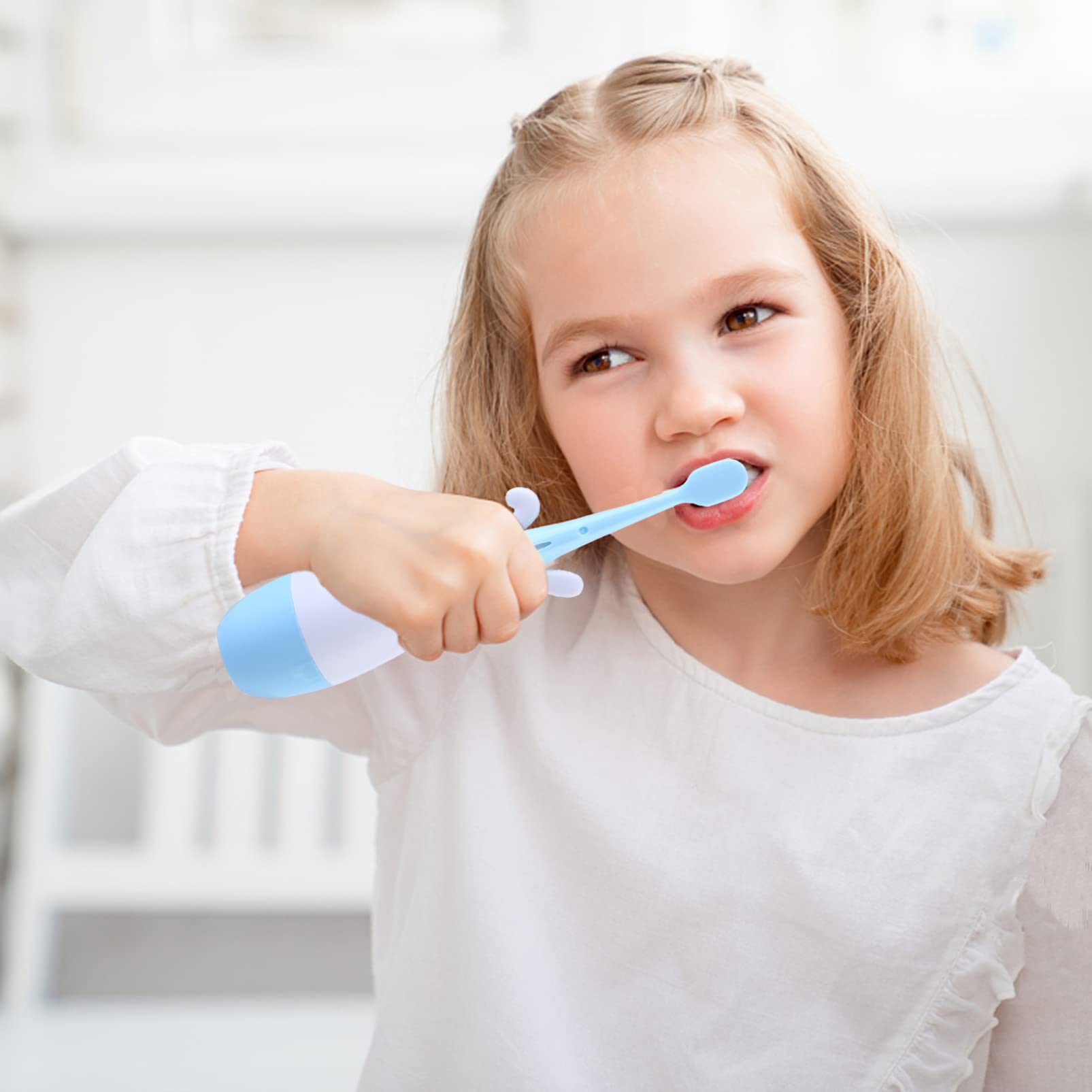 FRCOLOR 2 Set Di Spazzolini Da Denti Per Bambini Spazzolino Elettrico A Batteria Vibrazione Spazzolino Per Bambini Pulitore Elettronico Per Denti