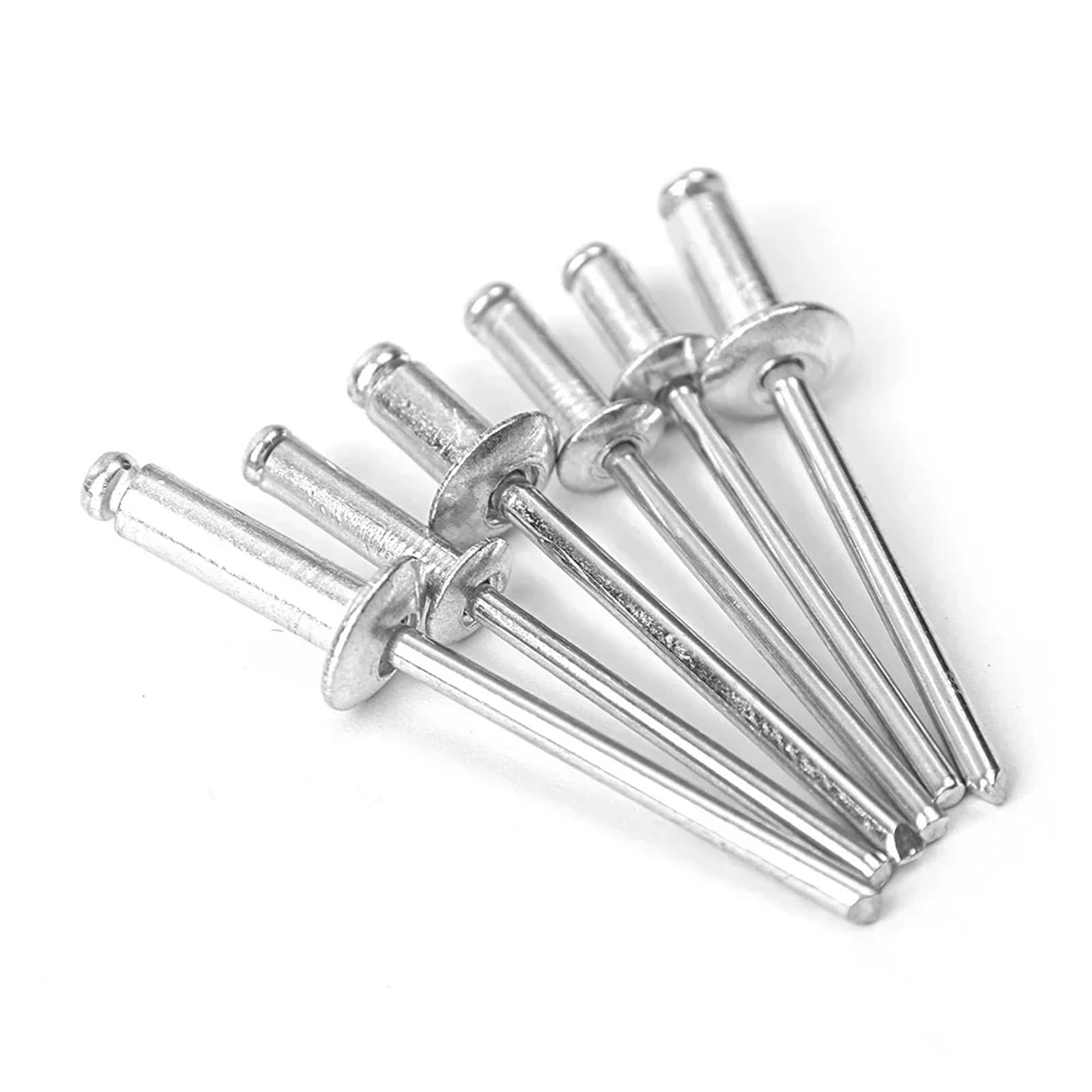 Kit surtido de remaches Pop de aleación de aluminio, 120 Uds., M3.2 M4, cabeza de cúpula, remaches ciegos, juego de sujetadores for caja de herramientas de reparación de muebles