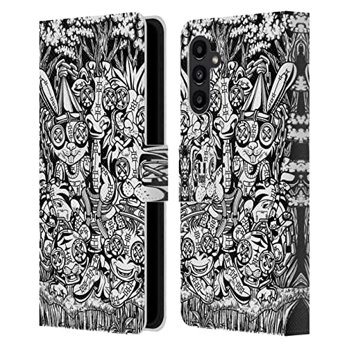 Housse Cuir Samsung A13 5G Griffonage Vaudou pour le Quotidien