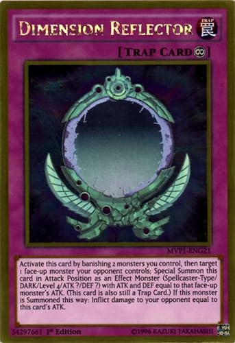 YU-GI-OH! - Dimension Reflector (MVP1-ENG21) - El lado oscuro de las dimensiones Paquete de películas Edición Oro - 1ª edición - Gold Rare
