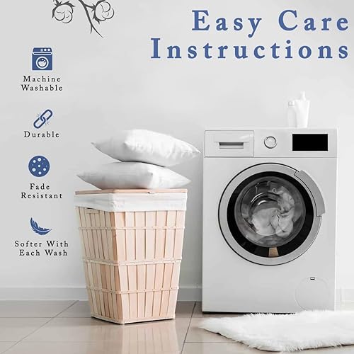 Miniatura 4 de Juego de fundas de almohada de algodón egipcio puro de 1000 hilos (2 piezas) con acabado italiano, patrón sólido (color ciruela) de algodón suave de