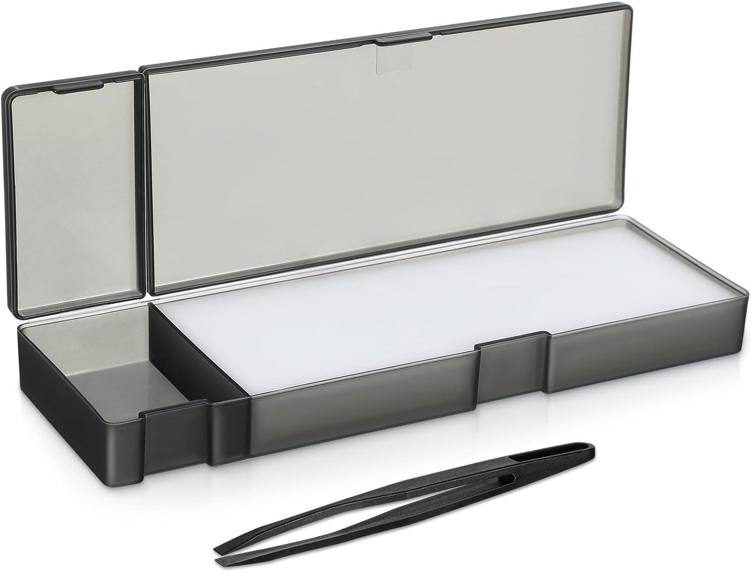 STOBOK 1 Set Water Sticker Box Humidor Crafts Nail Sticker Tools Tweezers Case for Water Decals Hobby Model Craft Tool Hobby Model Tool Pp Portable Water Stickers, 20.80X7.00X2.50CM