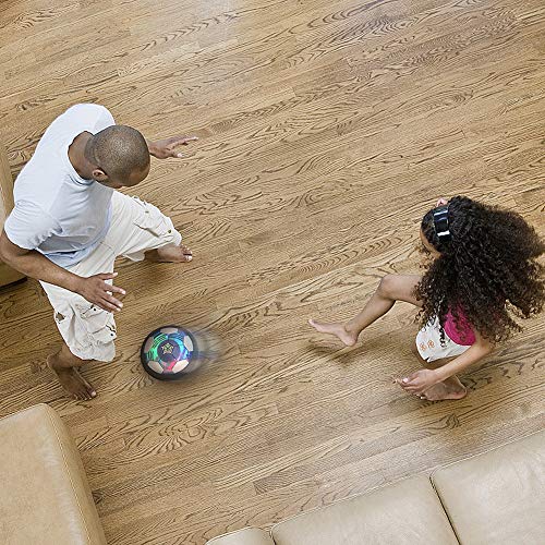 WisToyz Kids Toys Hover Soccer Ball Rechargeable Air Soccer, Soccer Ball Indoor Floating Soccer with LED Light and Foam Bumper, Perfect Time Killer for Boys, Girls, Toddler (No AA Batteries Needed)