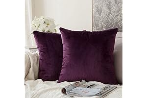 MIULEE Velvet Soft Decorative Square Gothic Throw Pillow Covers