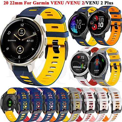 Bracelet en silicone pour Garmin Venu 2 et Forerunner 245 - 2