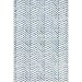 nuLOOM Machine Washable Geometric Area Rug, 4' x 6', Rosanne Blue