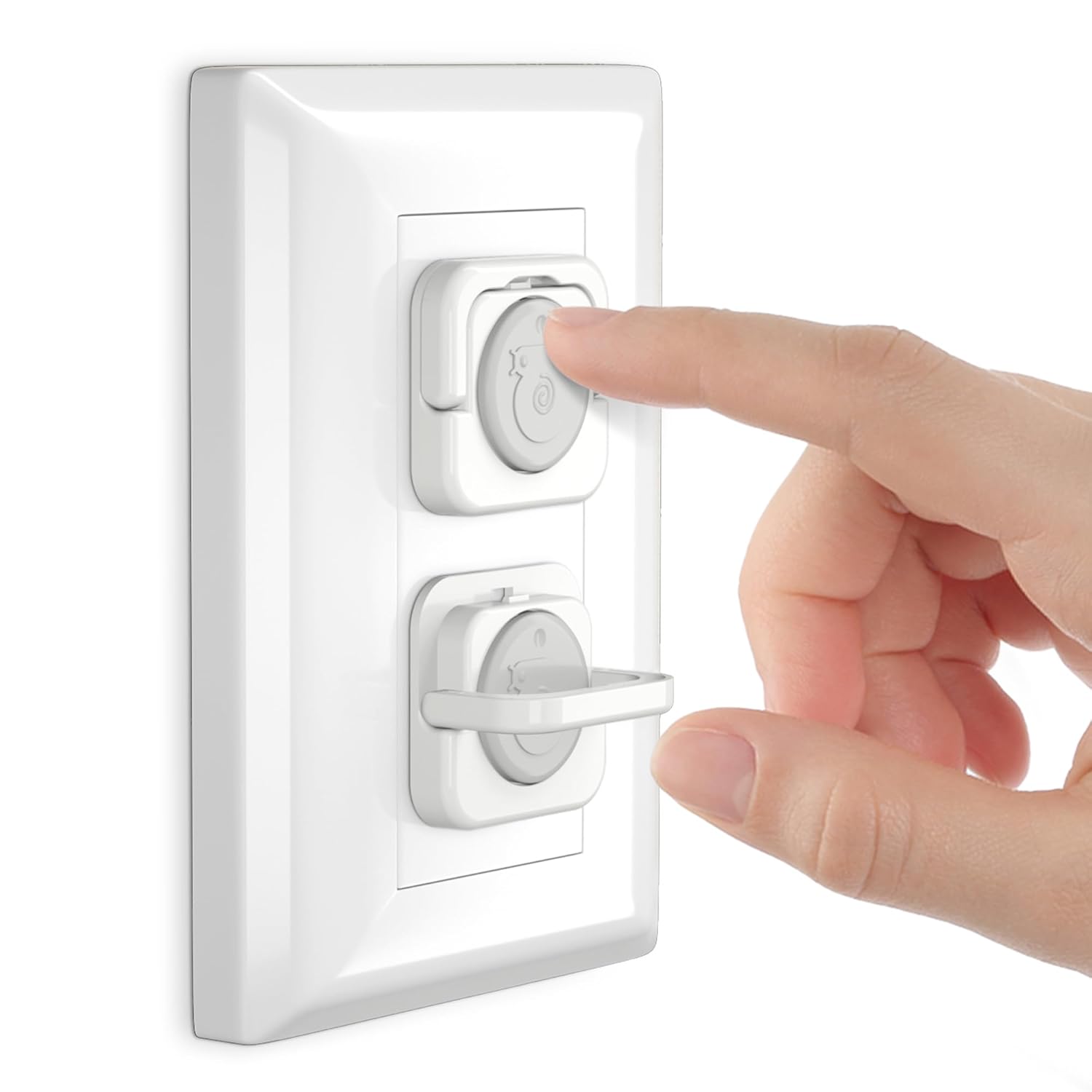 45 Pack Baby Proofing Outlet Covers, Baby Proof Plug Covers with Hidden Pull Handle for Child Safety, Electric Socket Covers, Plug Protectors to Prevent Power Shock