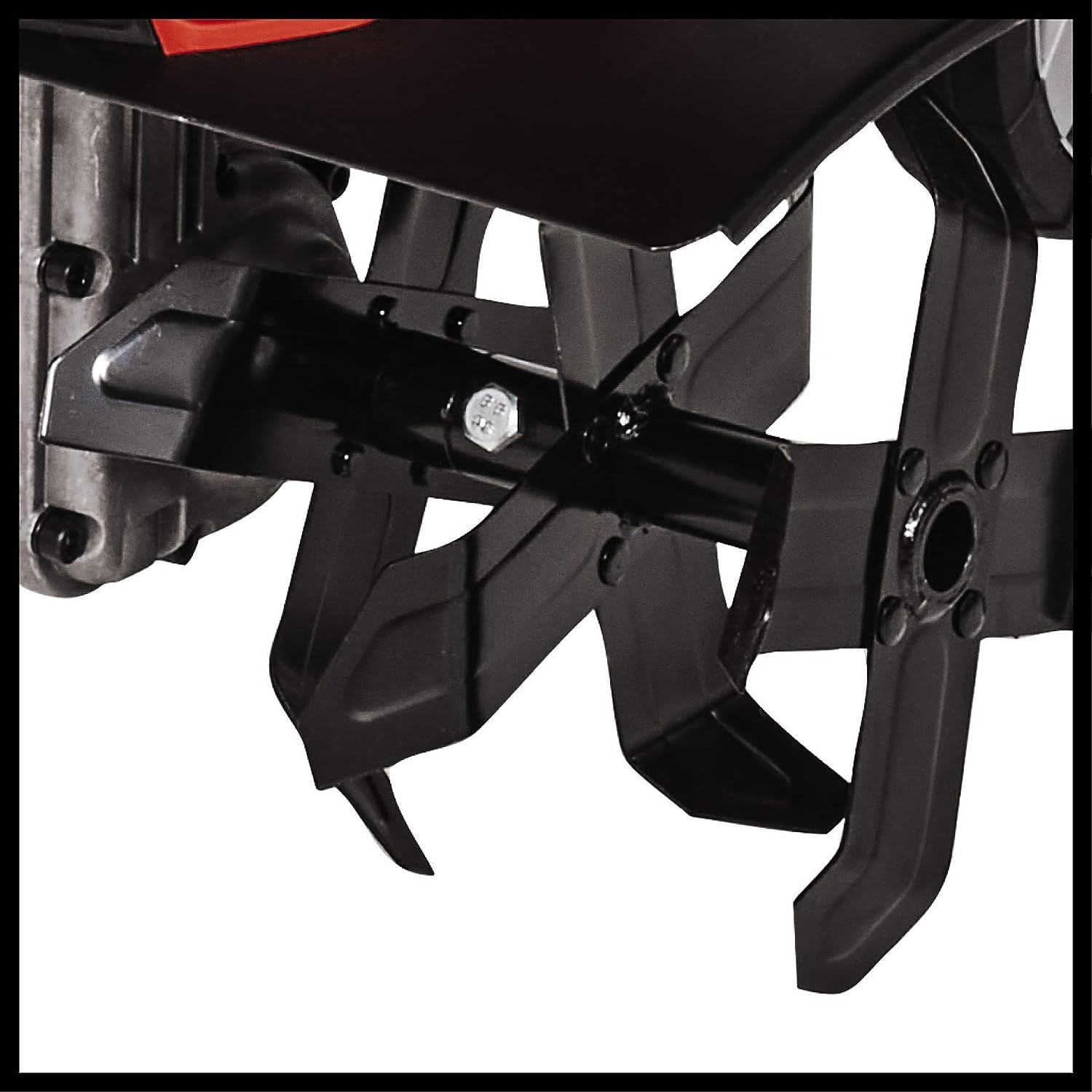 Einhell Motoazada eléctrica GC-RT 1545M (1500W - 45cm, Motor conexión en hilera, Interruptor Seguridad 2 Puntos, Acoplamiento de sobrecarga, larguero de guiado Plegable, Cuchillas escarificadoras)