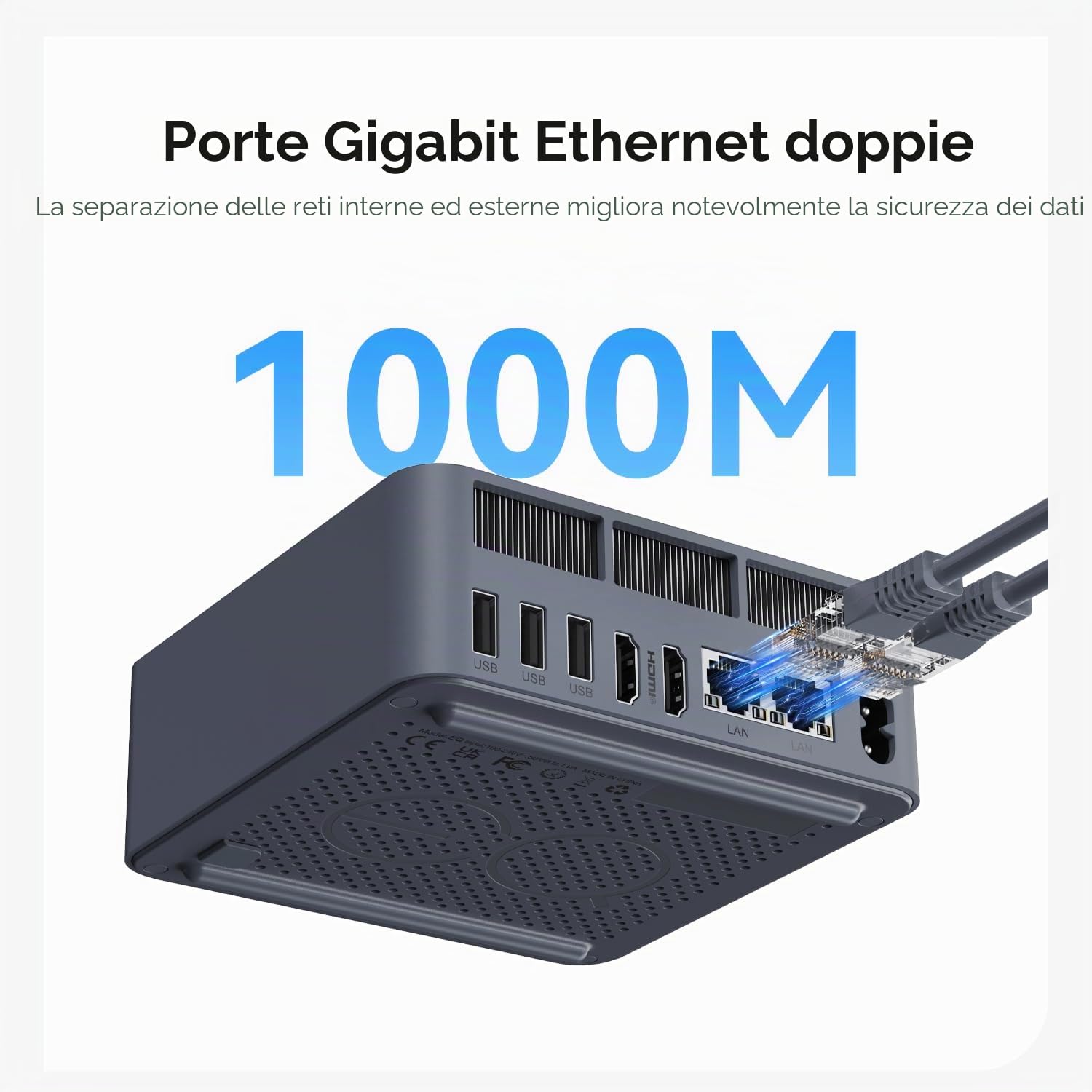Beelink EQi13 Mini PC Intel Core i5 13500H 16GB DDR4 500GB SSD Windows 11 Pro 4K Dual Display WiFi 6
