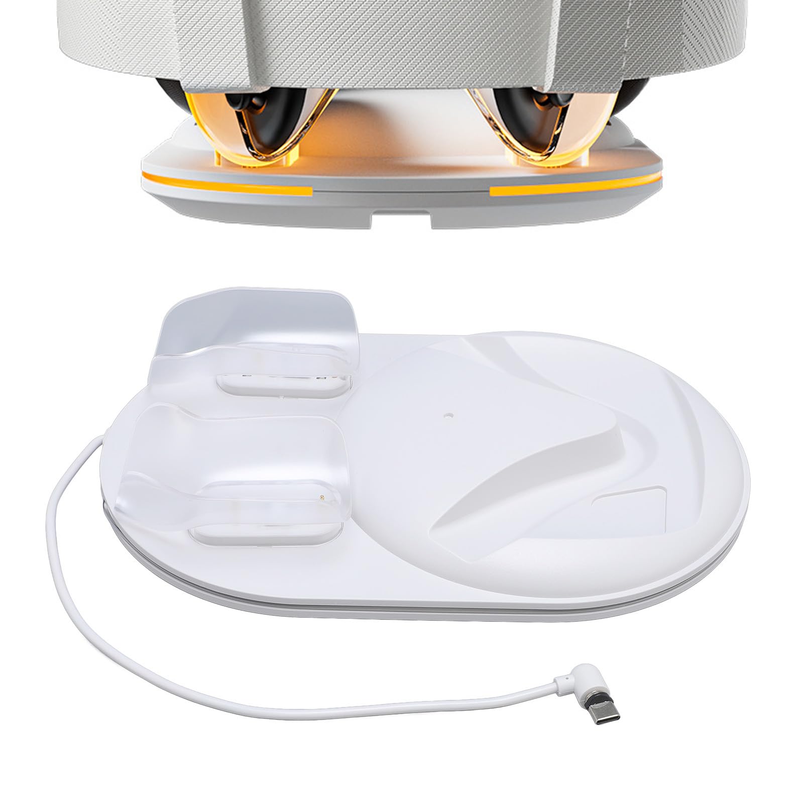 Porta di Ricarica del Controller di Ricarica di Ricarica VR Dock di Ricarica Magnetica per Accessori VR con 2 Batterie Ricaricabili Indicatore LED Adattatore da 15 W