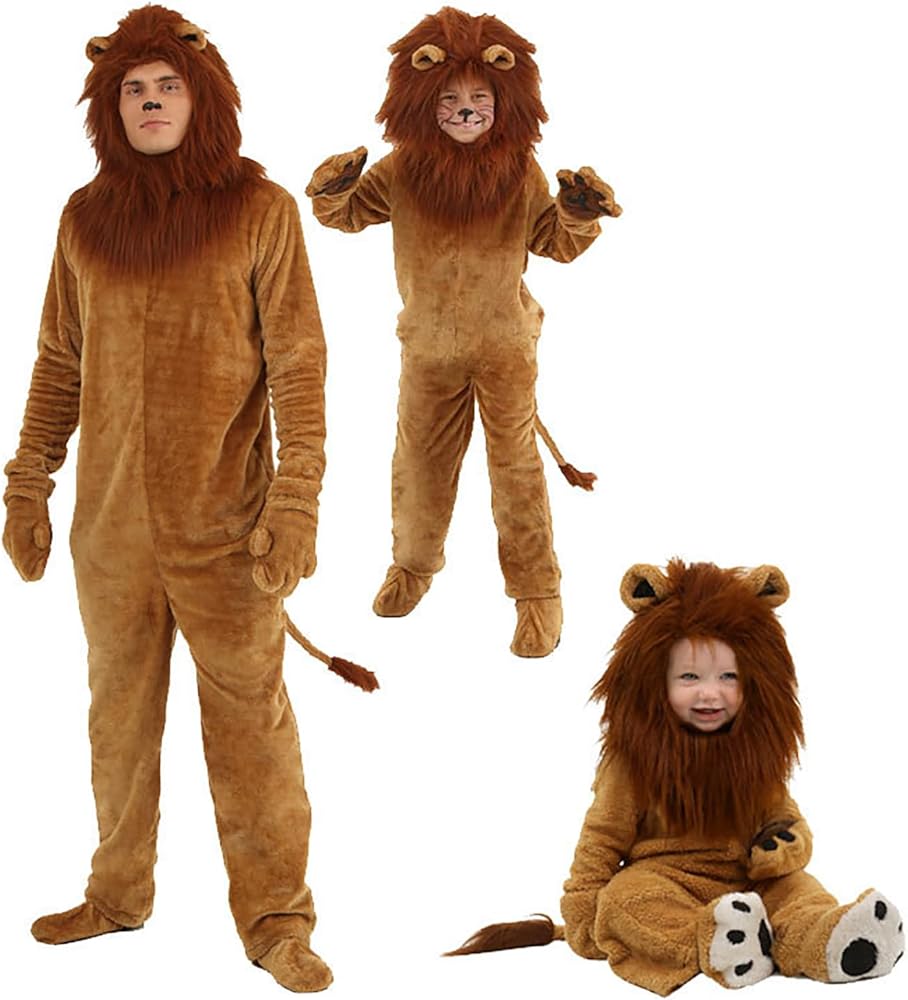 Amazon.co.jp: [Diki Home] ハロウィン ライオン 着ぐるみ コスプレ