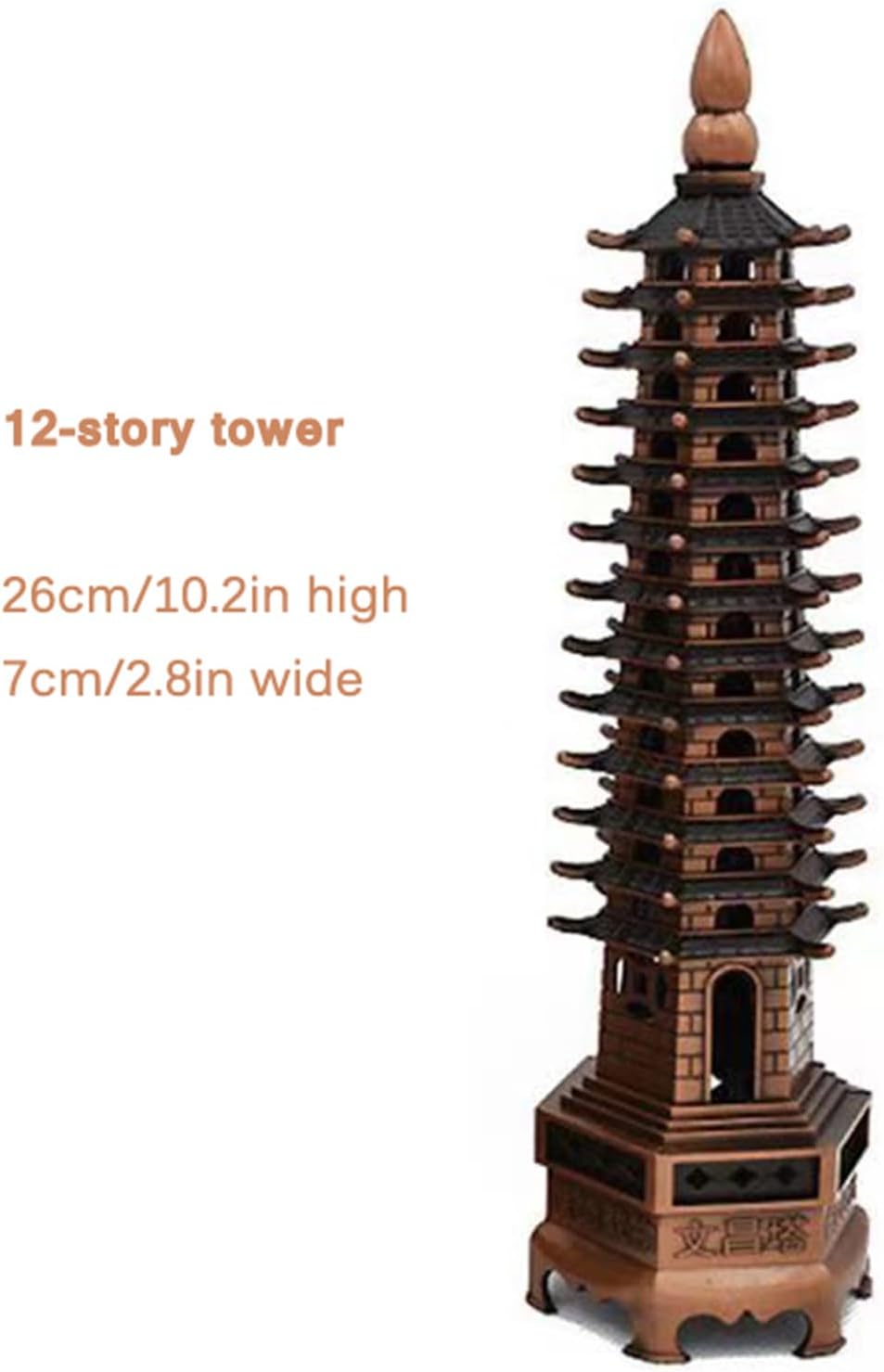 Insence-Stick Holder,Wenchang Tower Incense Burner Household Indoor Vertical Incense Inserting Seat Sandalwood Incense Sticks Agarwood Incense Burner Antique Aromatherapy Burner
